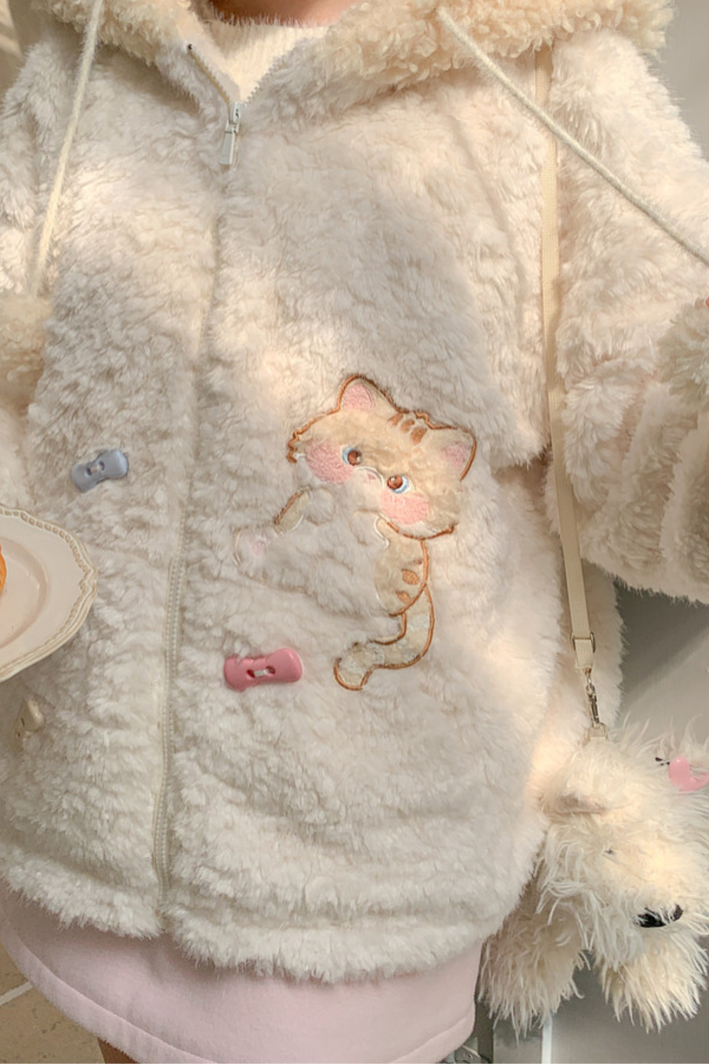 キャットフードファーコート