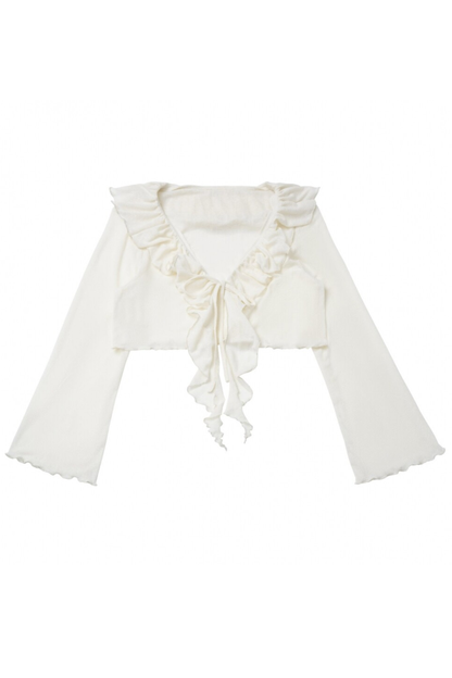 Cardigan en dentelle florale rose + robe + corsage