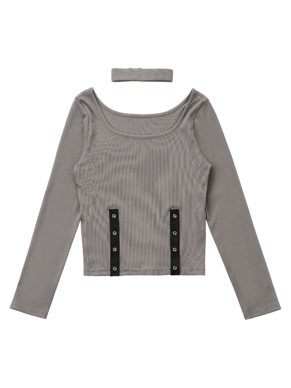 ブラックグレートップスショートデニムジャケットスリットミモレ丈スカートボトムスセットアップ