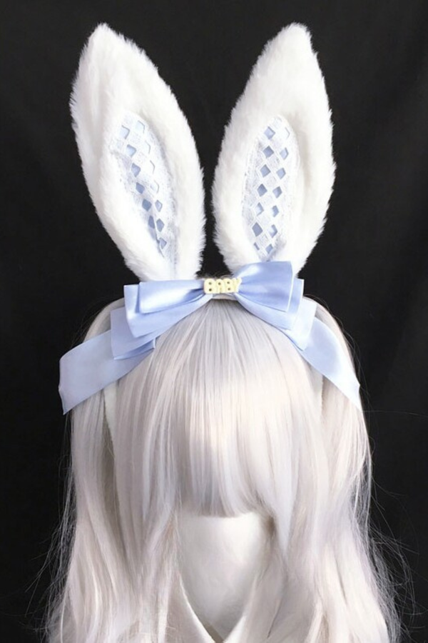 アリスバニーイヤーリボンヘッドバンド