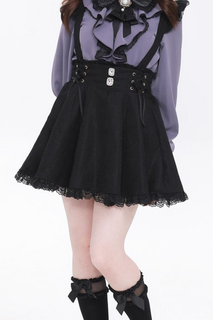 Stone Buckle Straps Skirt