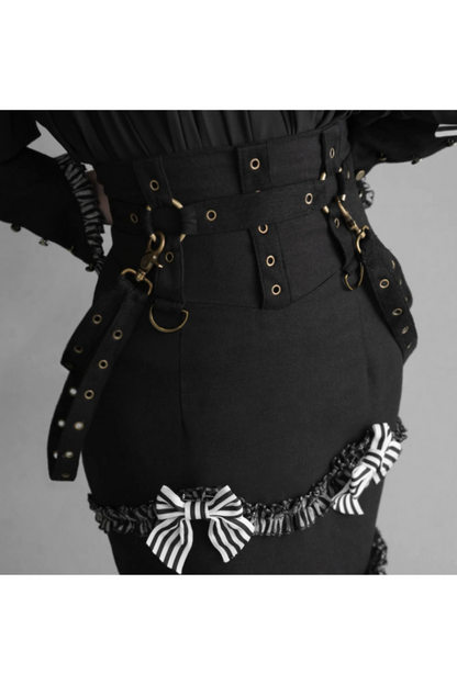 [Reservation product] Oriana retrovintage gothic elegant shirt + fish tail skirt