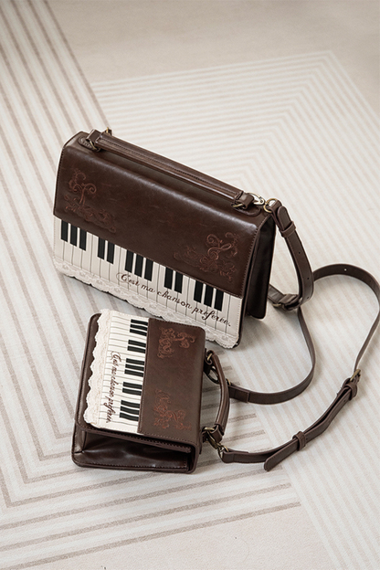 文学ピアノショルダーバッグ