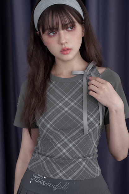 Camiseta peplum retro dulce