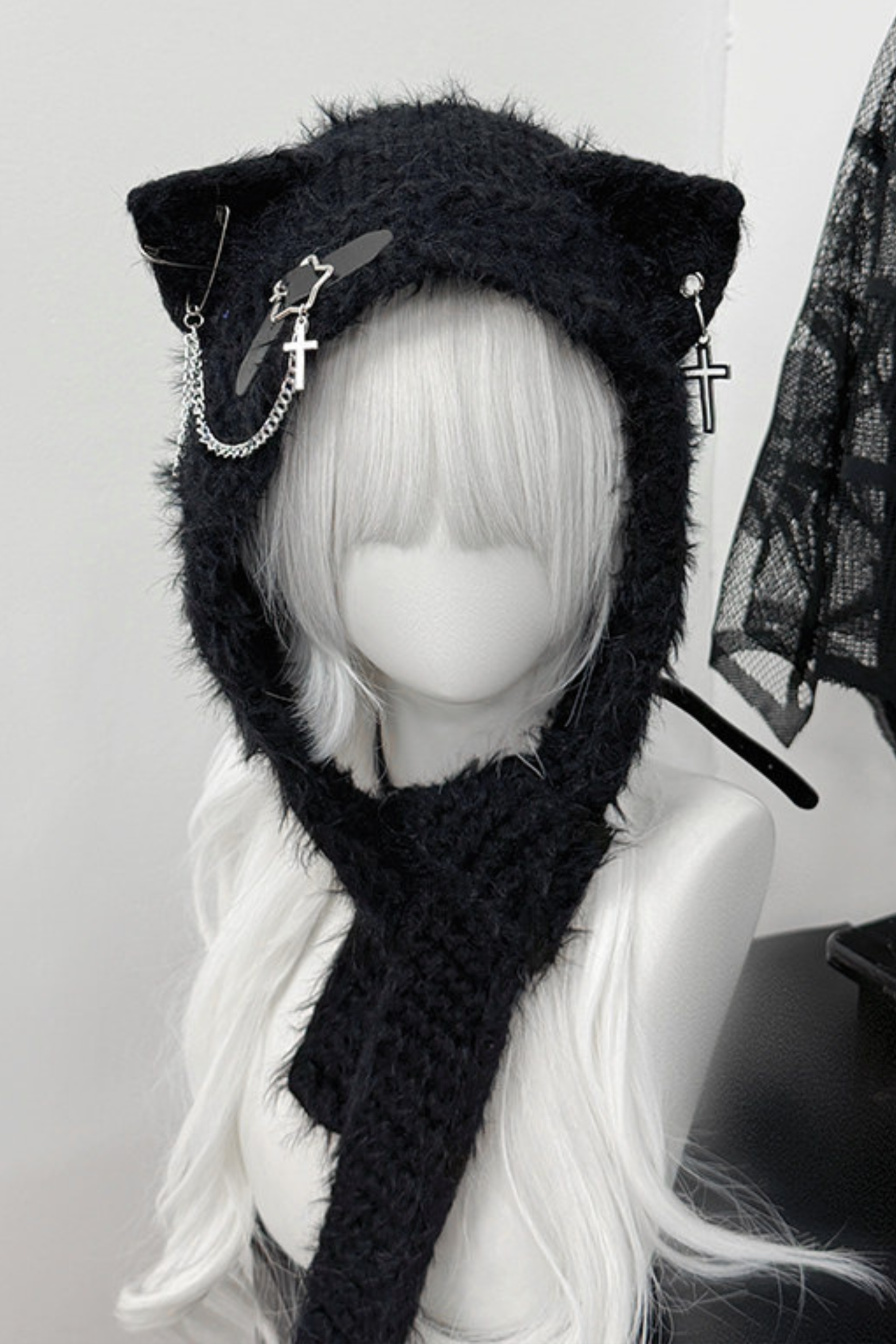 Punk Cat Ear Knit Hat