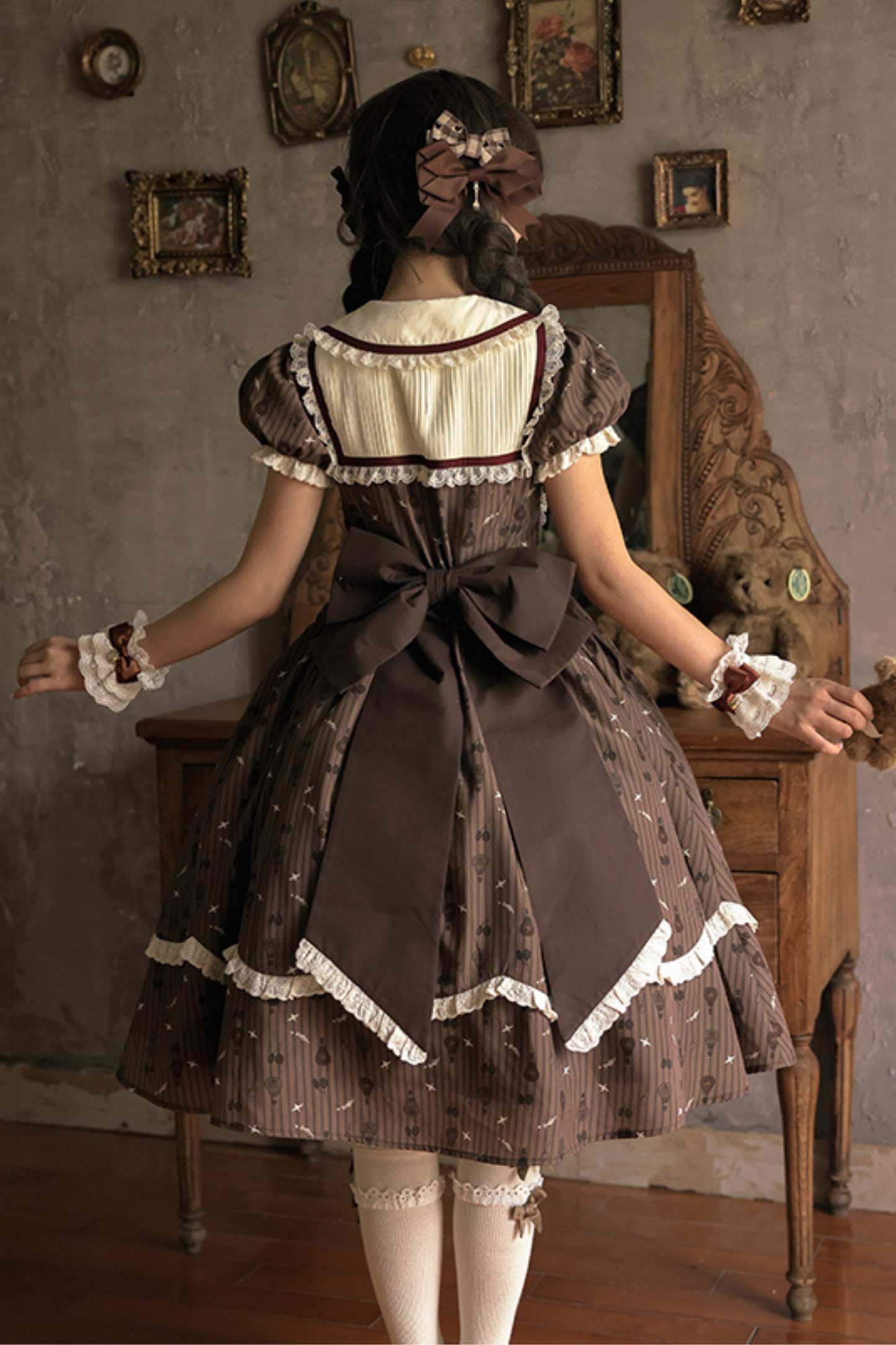 Doll Color Brown Retro Princess Lolita Dress