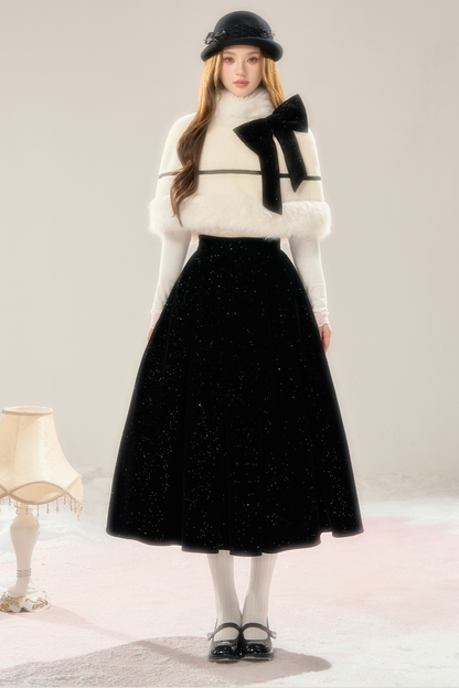 フレンチハイエンドマント +フレアスカート