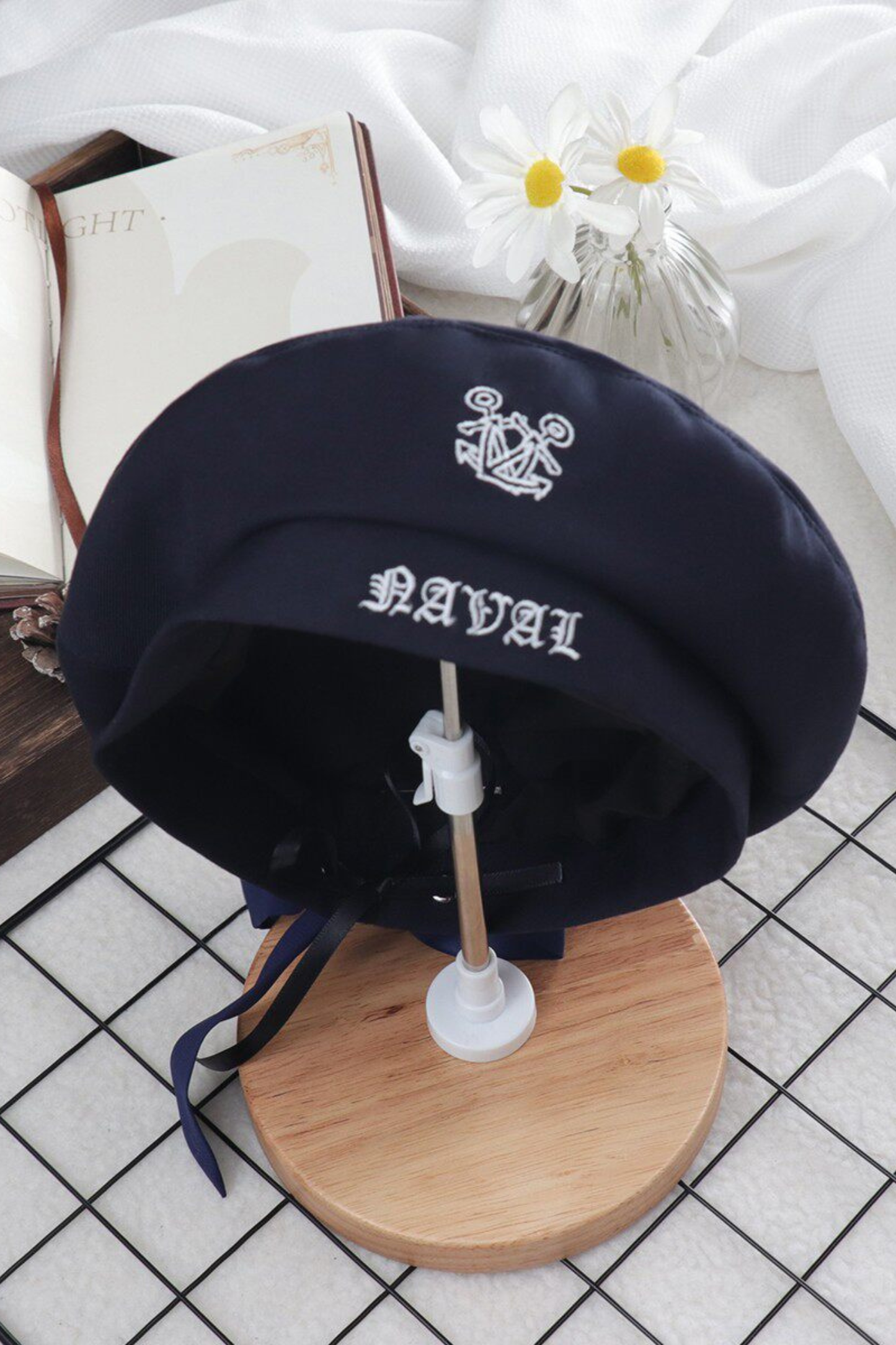 Matrosen-Hemd + Träger-Kurze Hose + Krawatte + Baskenmütze