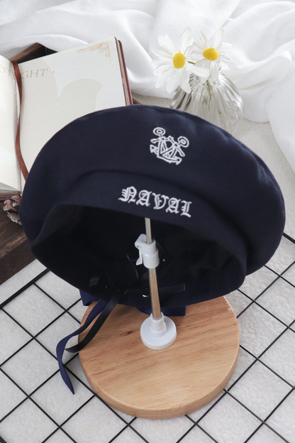 Matrosen-Hemd + Träger-Kurze Hose + Krawatte + Baskenmütze