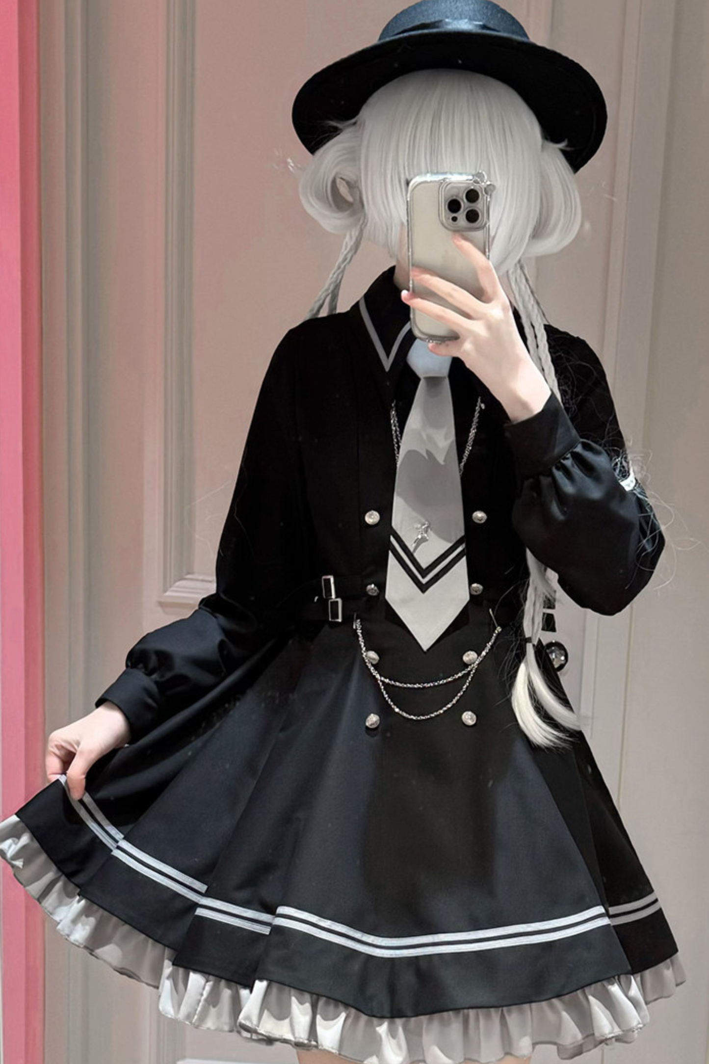 Starburst Sailor Dress Set + Leg Covers + Cape + Tie