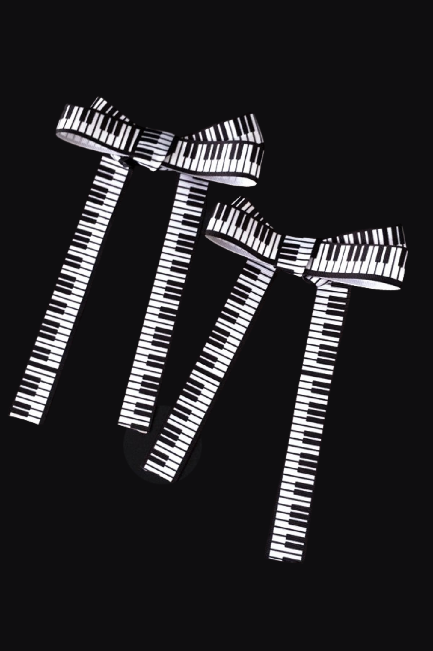 レトログピアノリボンヘアピン