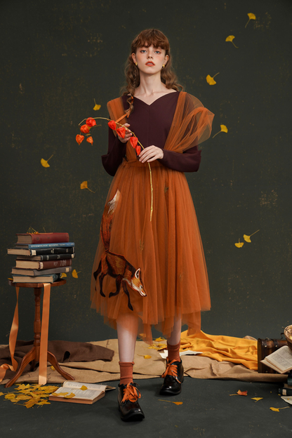 スイングガーゼチュチュスカートサスペンダースカート