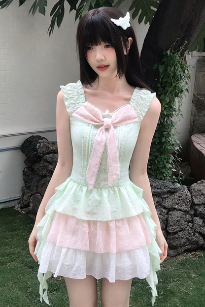 スイートガールドットドレス