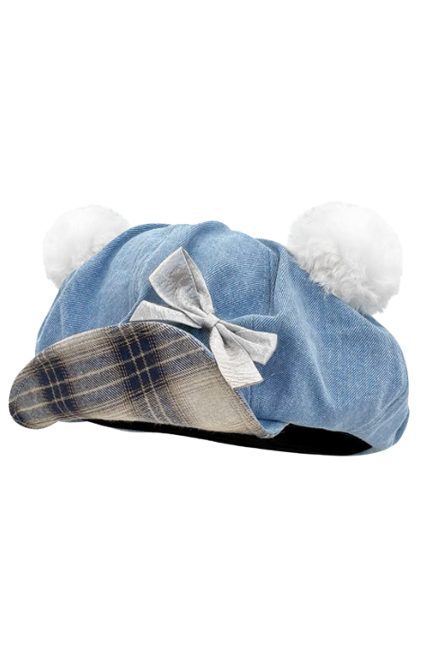 Bear Ear Plaid Beret