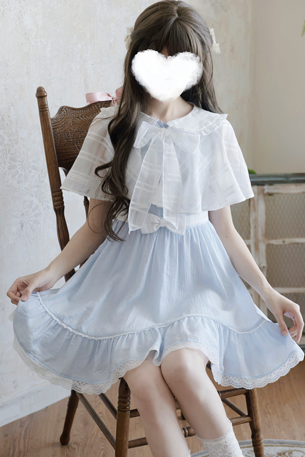 Sweet Vintage Two Piece Clear Dress