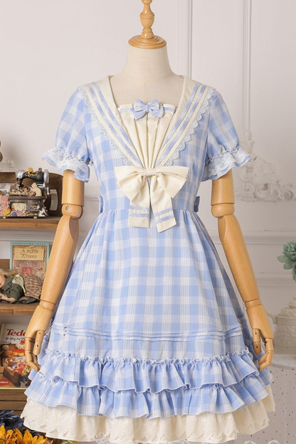 Sweet Witch Check Lolita Dress