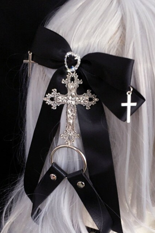 ゴシックダブルポニーテイルヘアクリップ