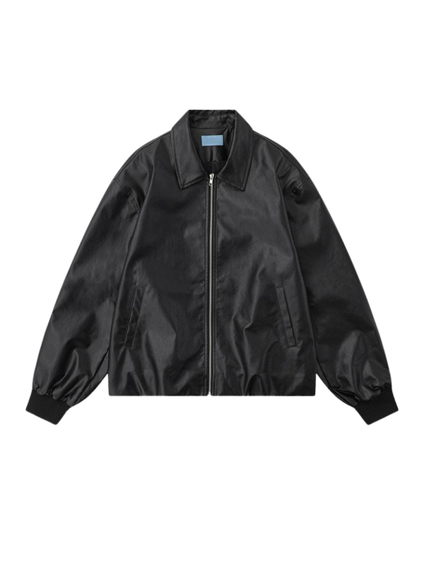 American Street Loose Leather Jacket