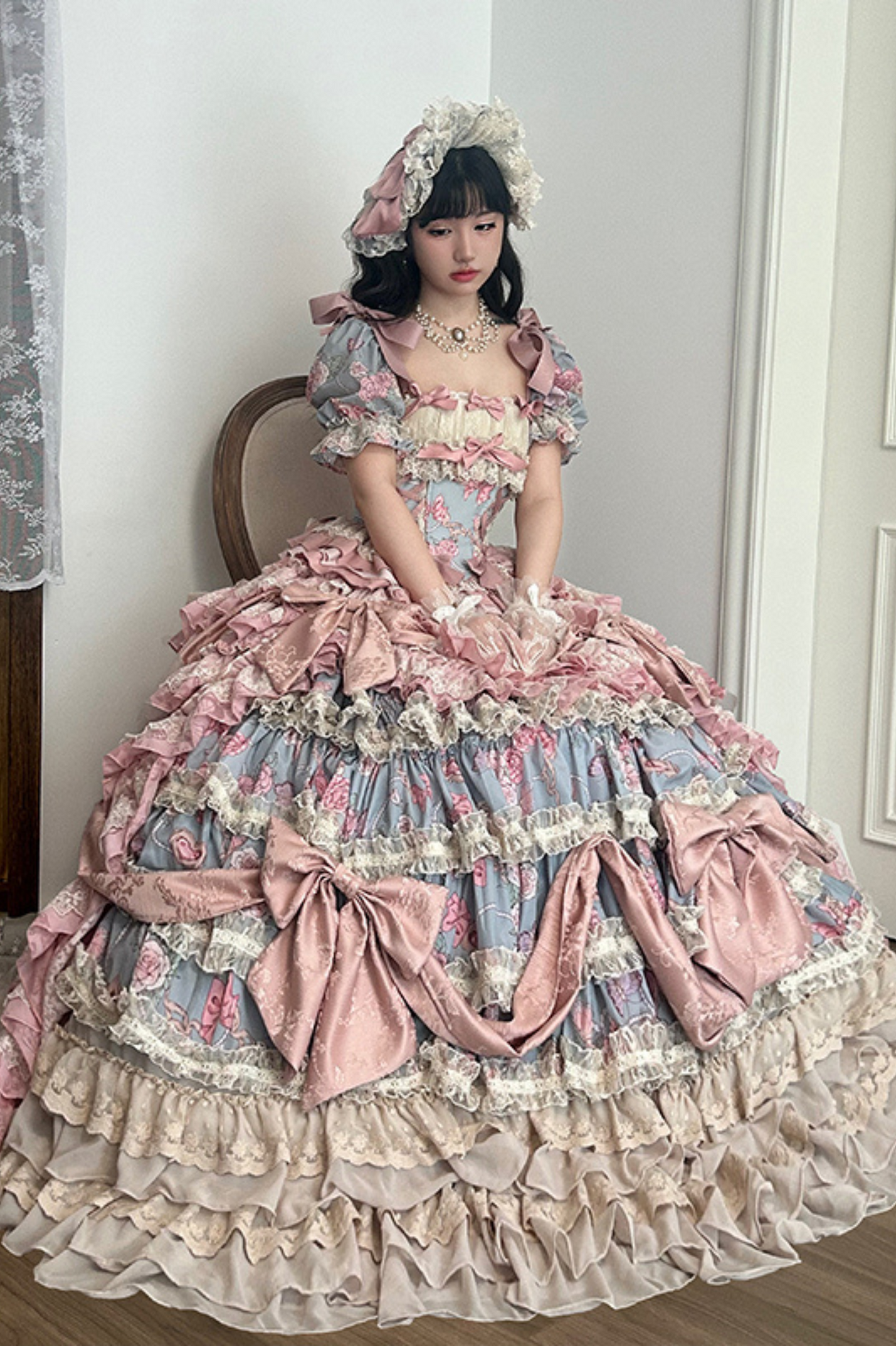 ジュエルローズフラワーマリッジロリータセットアップ