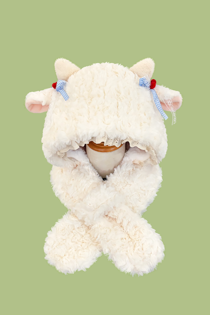 ラムファーハット+スカーフ