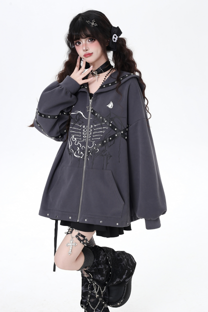 Sailor Sweet Dark Zip Hoodie