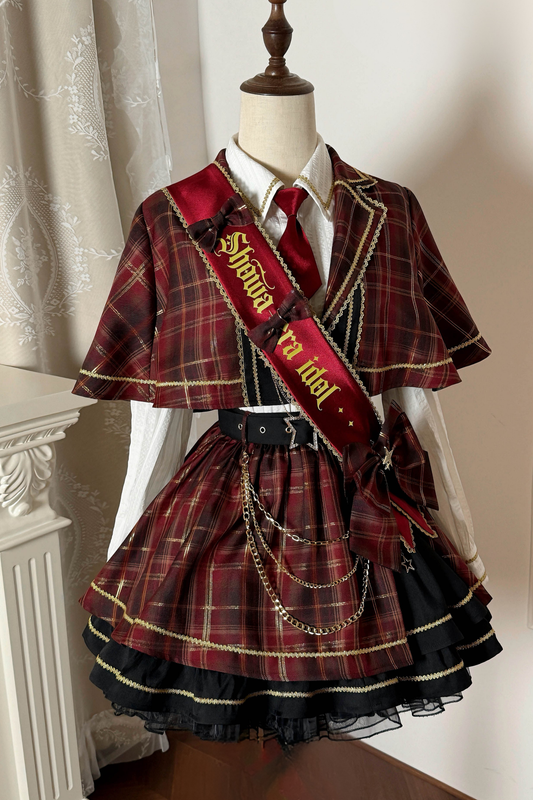 Retro Check Idol Lolita Set