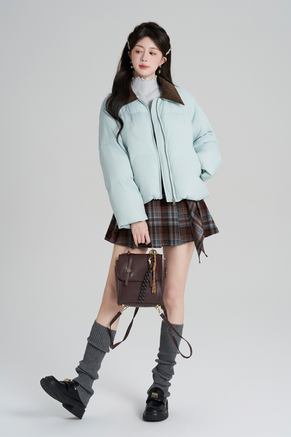 スイートカラーマカロンダウンジャケット