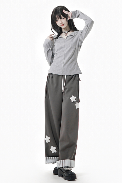 スターワッペンスウェットパンツ