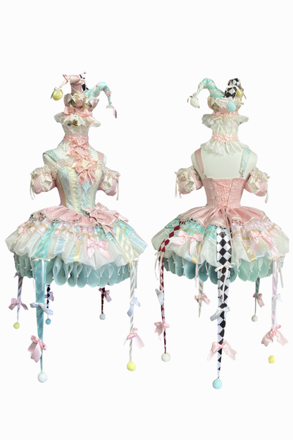 【12月26日予約締切】サーカスシリーズファンフェアキャンディカラーロリータピエロドレス＋フルセットA/B