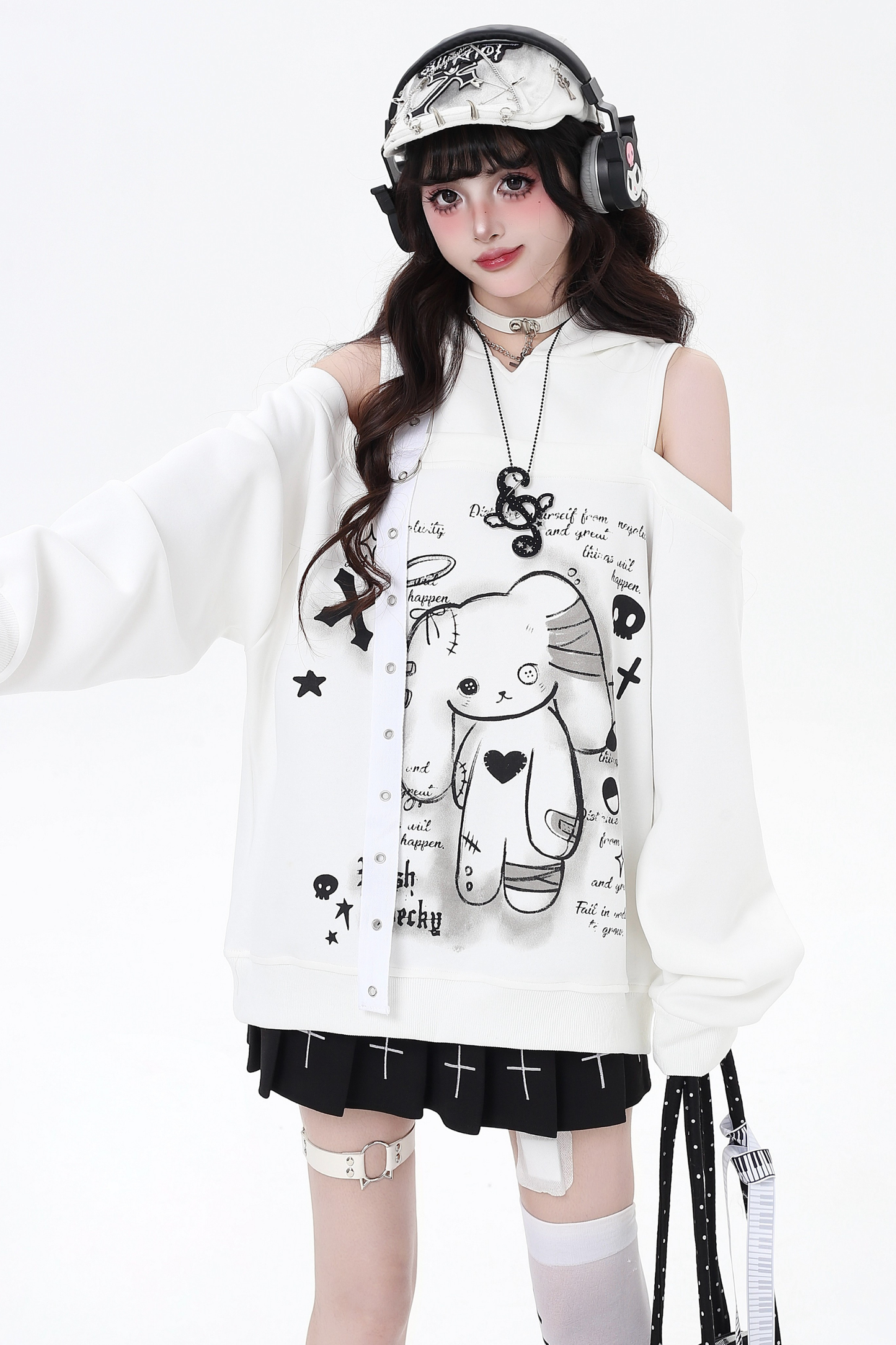 Bunny Off-the-shoulder Over-Tops