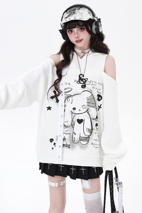 Bunny Off-the-shoulder Over-Tops