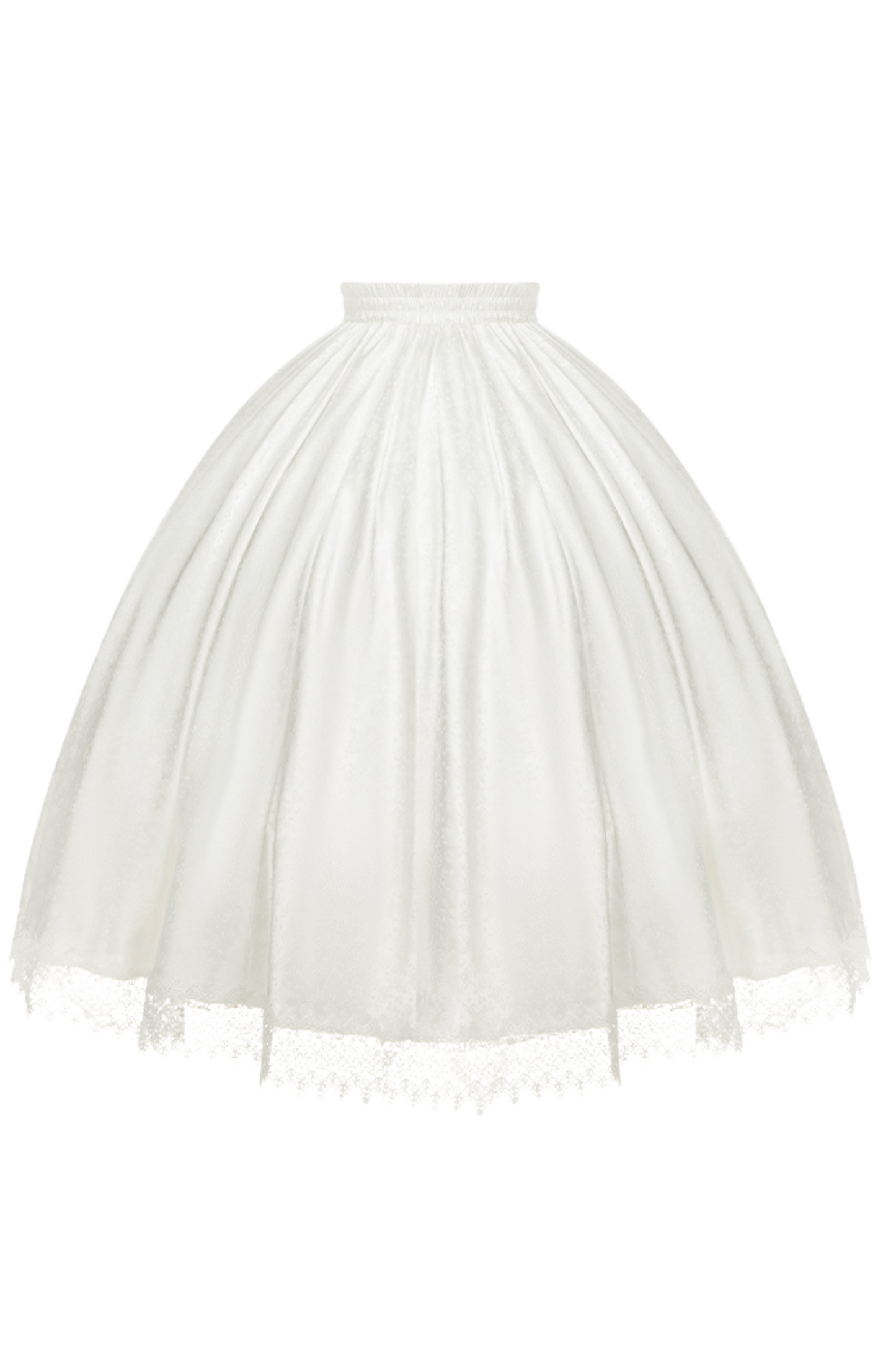 [Reserved Item] Pure White Multi-Wear Lolita Dress + Petticoat + Tail + Bonnet + Necklace + Ribbon