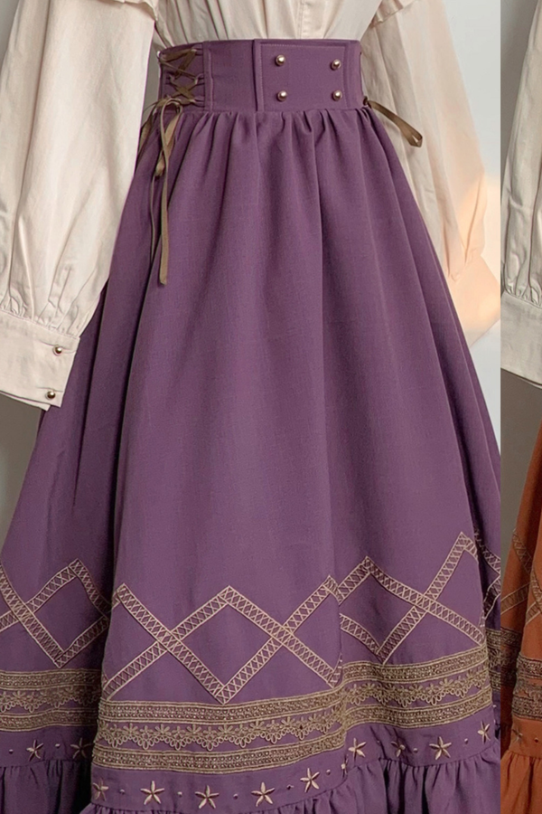 クラシカルレトロフレアロリータスカート