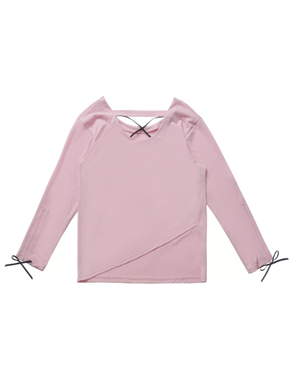 カフリボンアイスシルクシアーサマーニット＋カーゴキュロット