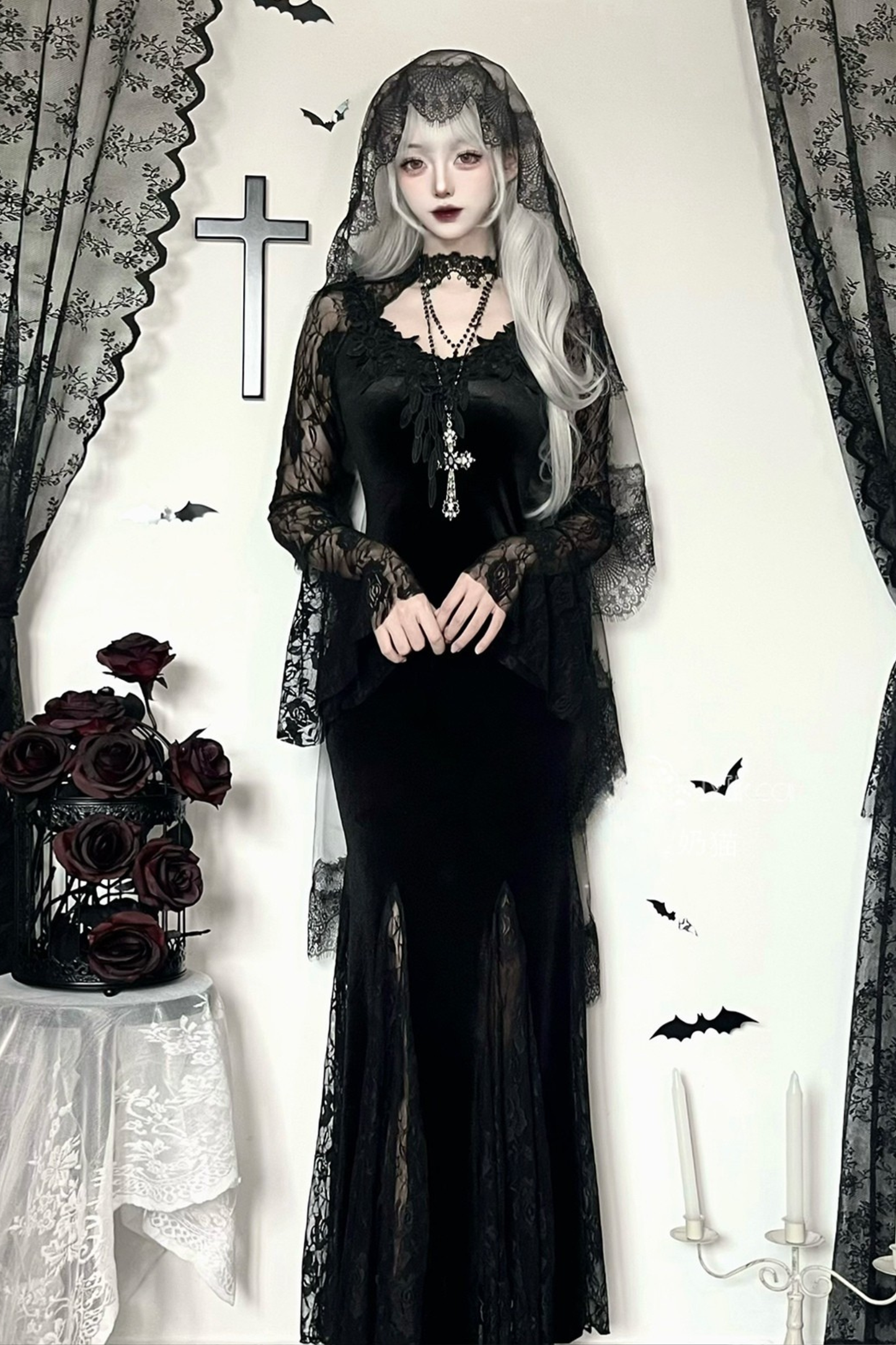 ゴシックベットドレス+ベール