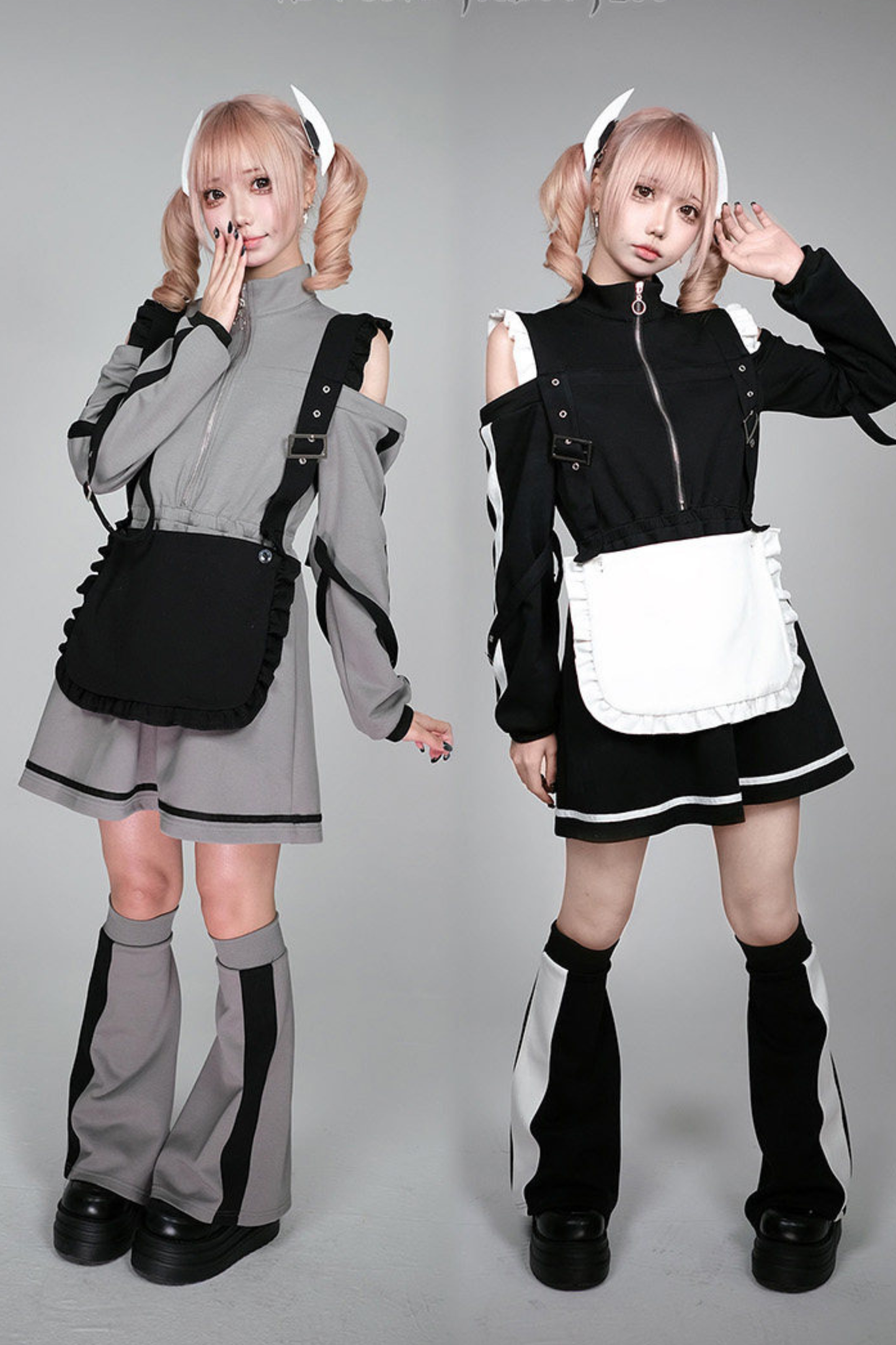 サブカルオフショルダードレス