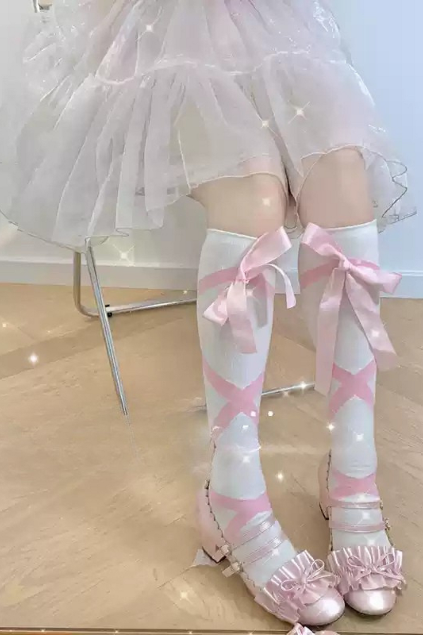 Strap-on Girl Ribbon Socks