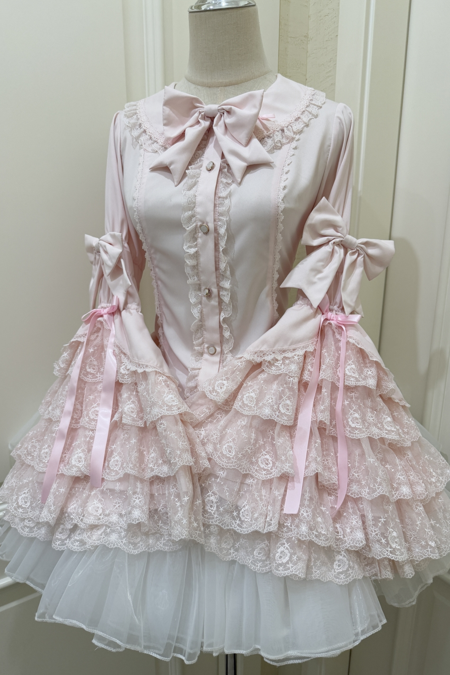 プリンセスリボンフリルスリーブシャツ