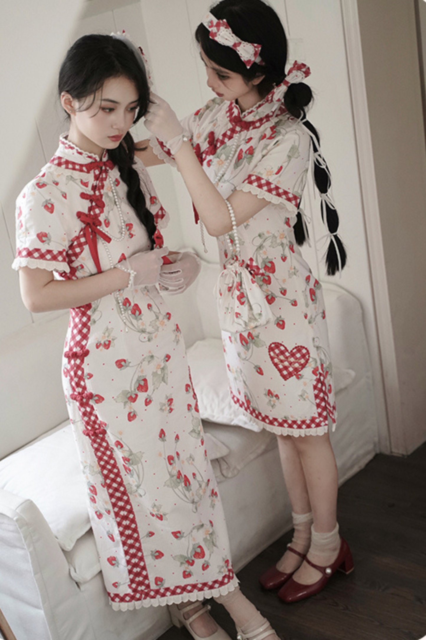 Strawberry Orchard China Dress