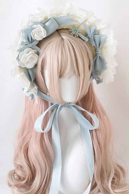 Light Blue Flower Lolita Accessories