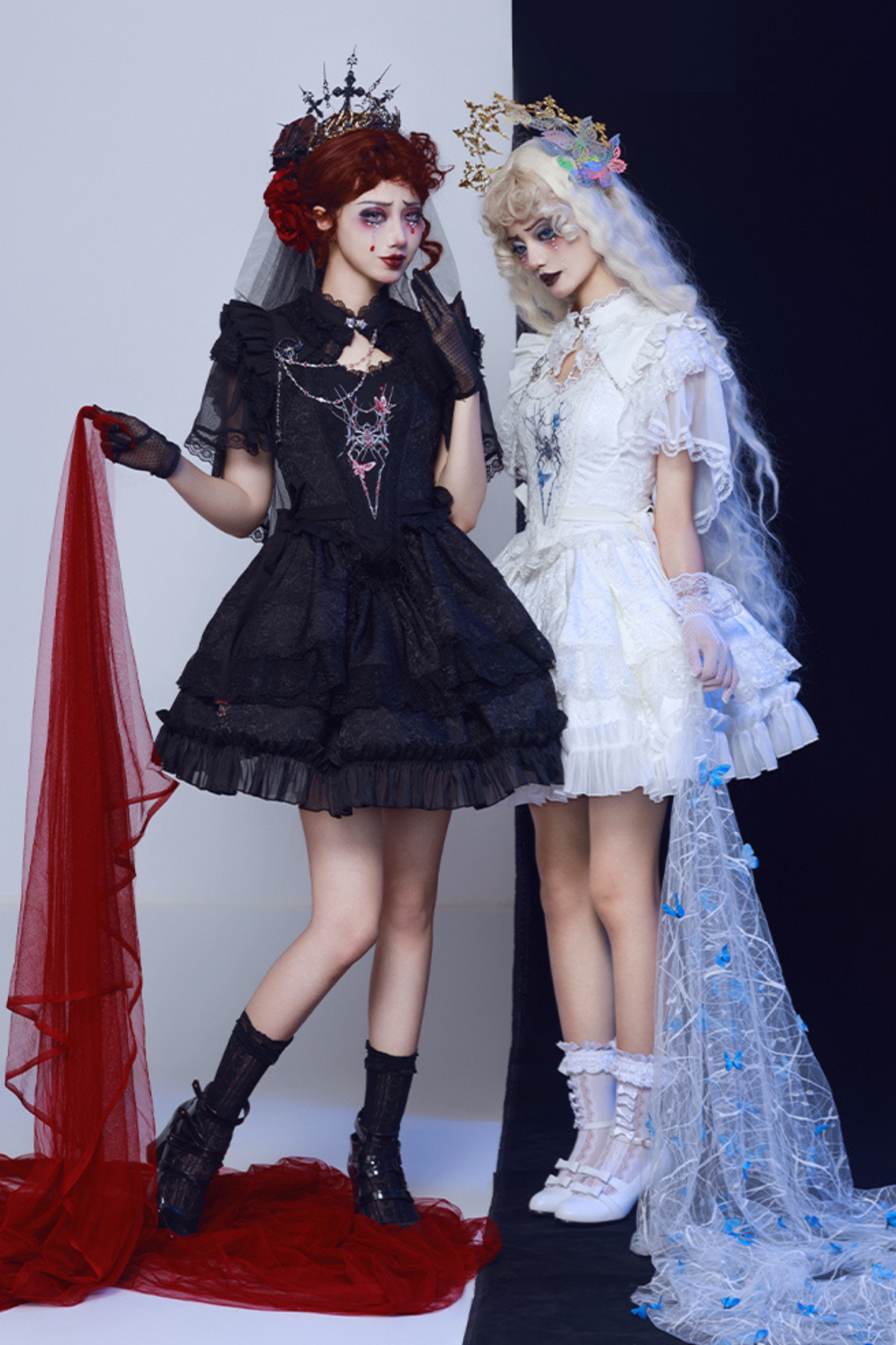 Gothic Lolita Split Lace Lolita Dress + Skirt + Bolero