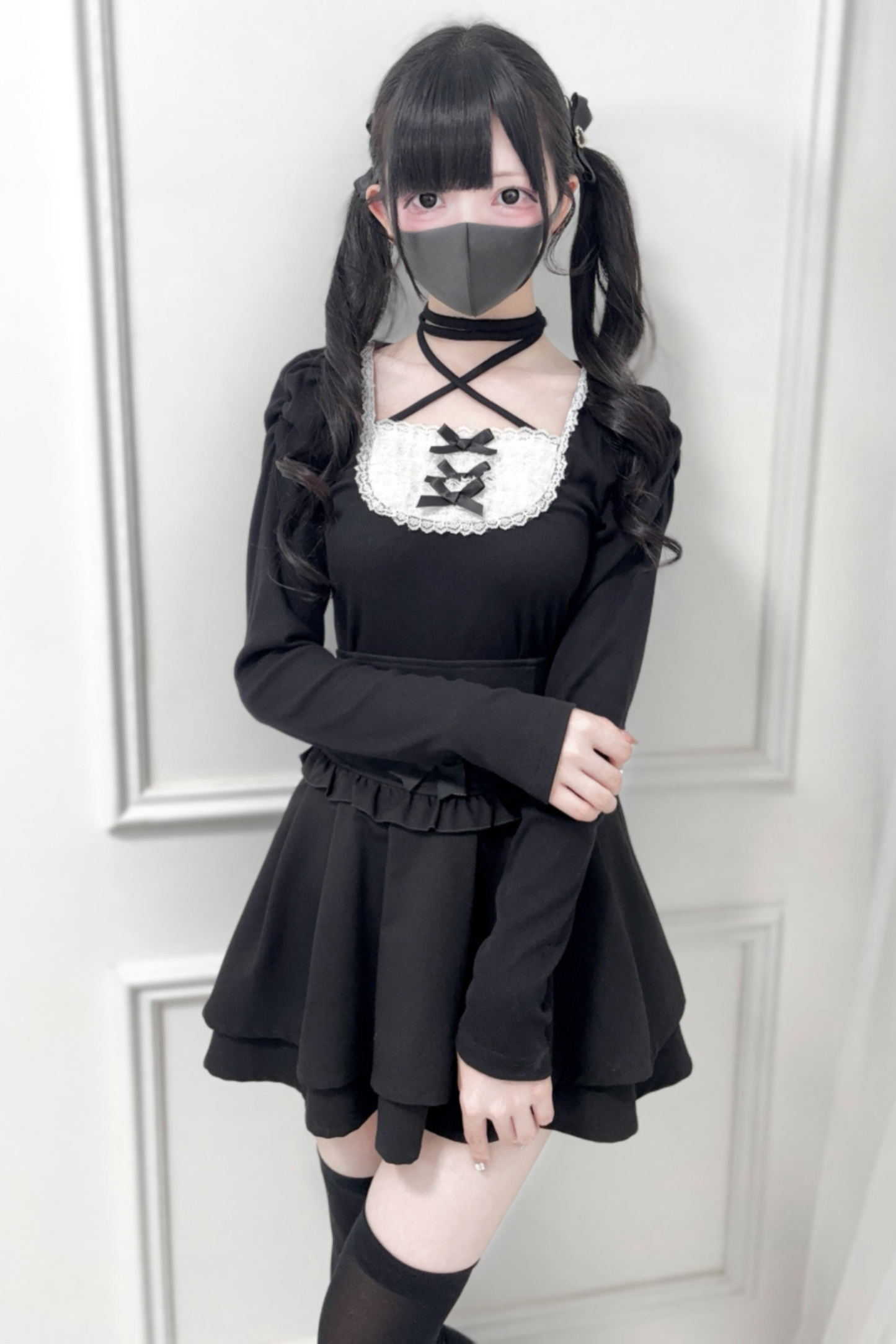 Ribbon Strap Knit Top