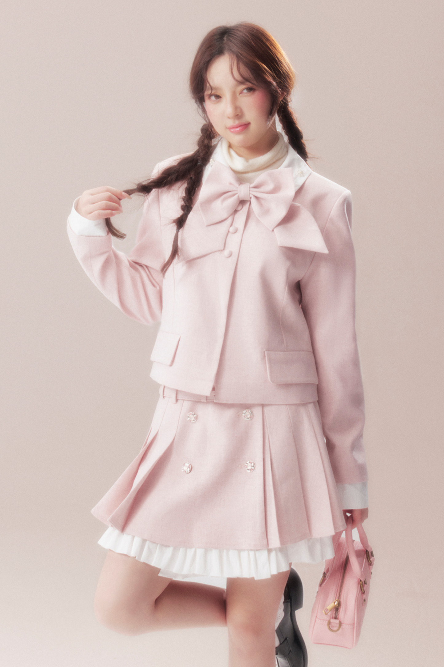 スイートリボンジャケット+プリーツスカート