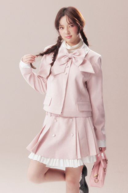 スイートリボンジャケット+プリーツスカート