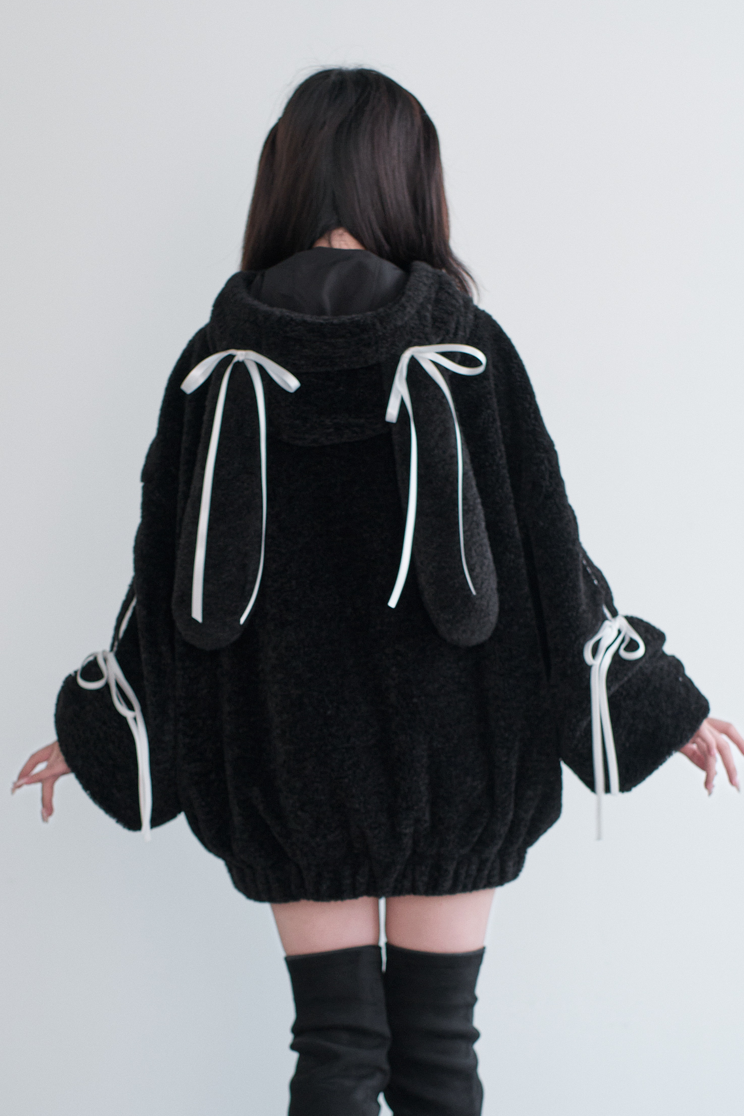 ラビットフードファーコート