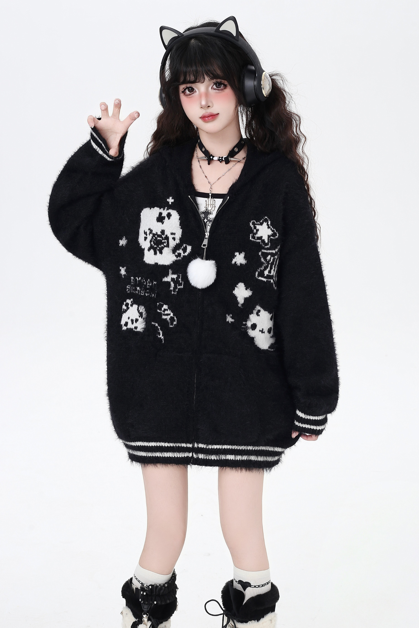 クールラビットフードオーバージャケット