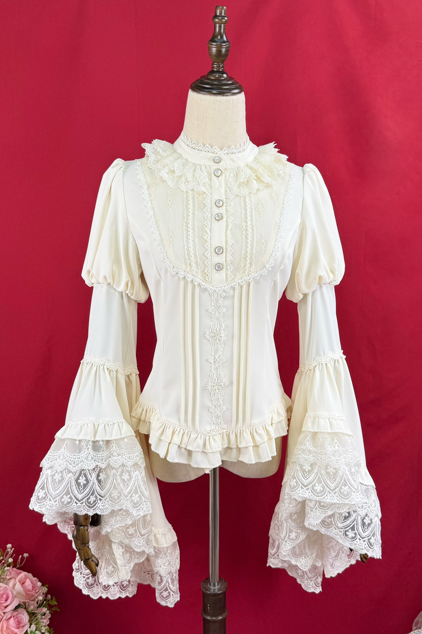 Stand collar princess sleeve Lolita blouse
