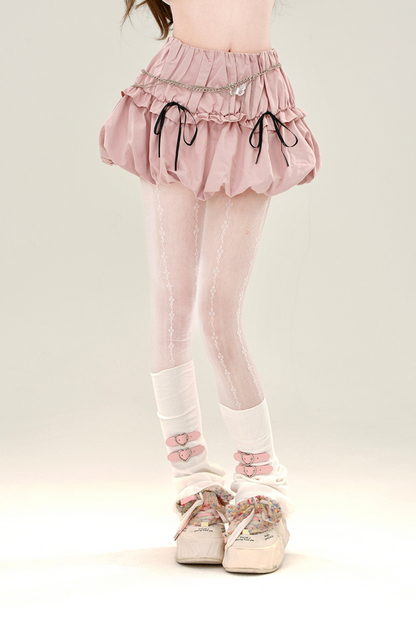 Candy Milk Ribbon Balloon Skirt