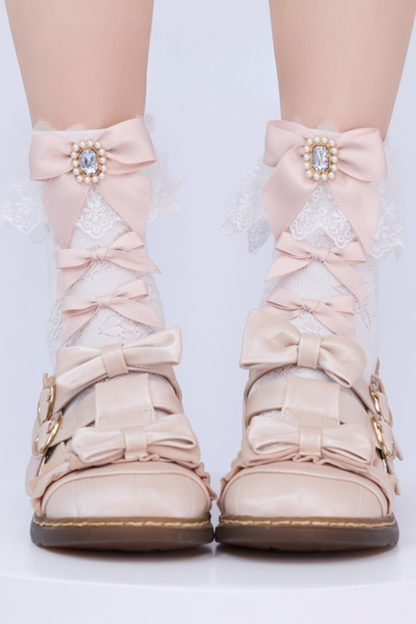 リボンレースロリータソックス