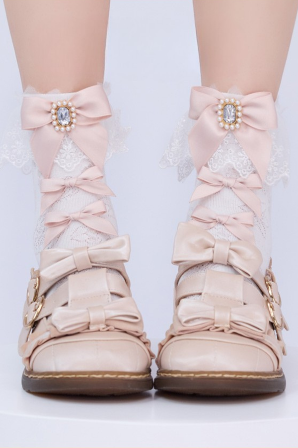 リボンレースロリータソックス